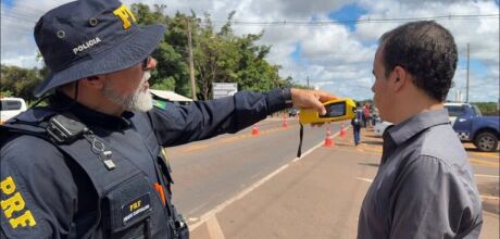Fiscaliza&ccedil;&atilde;o contra &aacute;lcool ao volante &eacute; intensificada em rodovias federais; a&ccedil;&atilde;o ocorreu na BR-163
