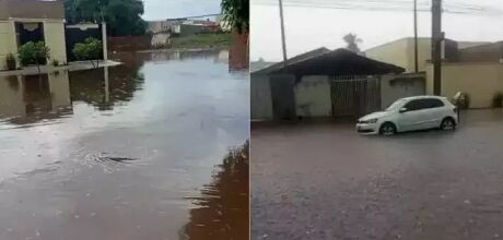 Chuvas intensas causam alagamentos e transtornos em Tr&ecirc;s Lagoas neste domingo
