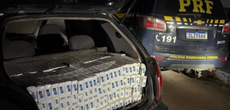 Motorista adolescente &eacute; flagrado com 5 mil ma&ccedil;os de cigarros estrangeiros durante abordagem na BR-41