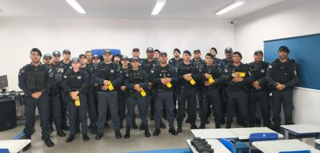 Policiais do 5&ordm; BPM concluem capacita&ccedil;&atilde;o para uso de dispositivo de menor potencial ofensivo 