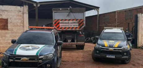 Ap&oacute;s parada em borracharia, equipes abordam caminh&atilde;o na BR-163 e apreendem pneus estrangeiros