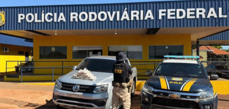 PRF apreende 16 quilos de coca&iacute;na escondidos em pneu de caminhonete na BR-163
