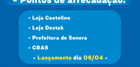 Sonora lan&ccedil;a Campanha do Agasalho 2026 com pontos de arrecada&ccedil;&atilde;o em toda a cidade
