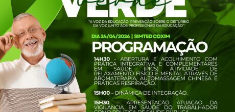 Abril Verde: Coxim realiza evento voltado &agrave; sa&uacute;de vocal de profissionais da educa&ccedil;&atilde;o