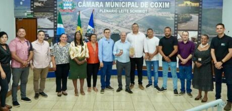 Vice-governador Barbosinha visita C&acirc;mara de Coxim e destaca di&aacute;logo com vereadores