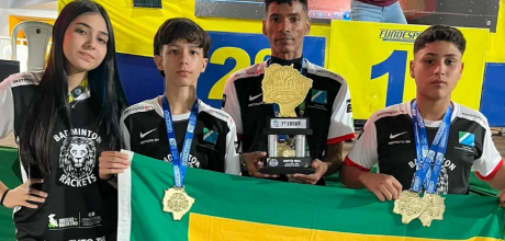 Sonora conquista t&iacute;tulo geral no badminton e garante atletas na etapa nacional dos Jogos Escolares
