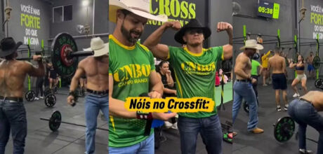'Crossfiteiros do agro' viralizam ao treinar de chap&eacute;u, bota e fivela em MS