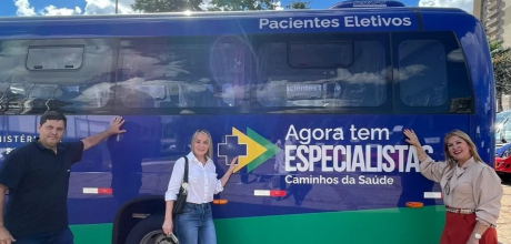 Sonora conquista micro-&ocirc;nibus para transporte de pacientes ap&oacute;s articula&ccedil;&atilde;o da prefeita Clarice E.