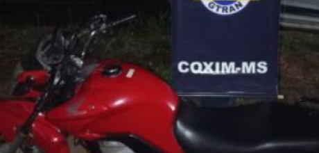 Pol&iacute;cia Militar em Coxim prende autor por recepta&ccedil;&atilde;o e recupera motocicleta furtada