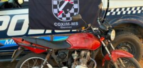 Pol&iacute;cia Militar localiza moto utilizada em tentativa de homic&iacute;dio em Coxim