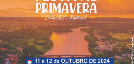 Festival Primavera celebra a cultura em Coxim nos dias 11 e 12 de outubro