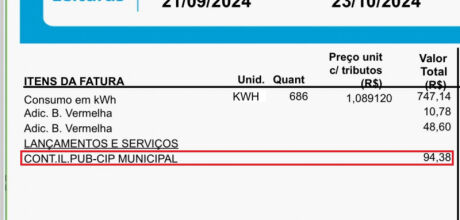 Coxim já arrecadou R$ 4,6 milhões com taxa de iluminação pública em 2024