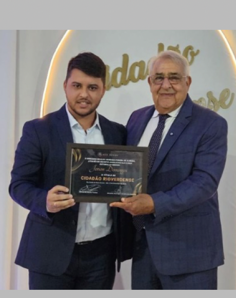 Presidente Jerson Domingos &eacute; homenageado com o t&iacute;tulo de Cidad&atilde;o Rioverdense