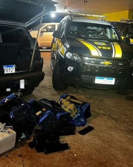 Homem usa drone para tentar escapar da PRF, mas &eacute; preso com 100 Kg de maconha
