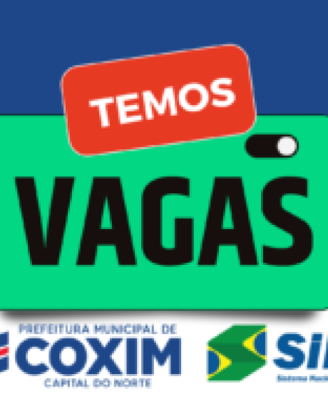 Novas Oportunidades de emprego em Coxim