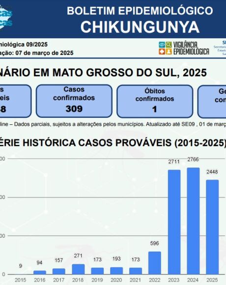 Casos de Chikungunya explodem e chegam na regi&atilde;o norte do estado 