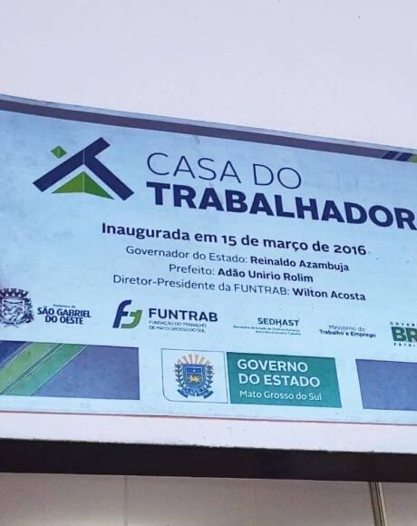 Casa do Trabalhador de S&atilde;o Gabriel do Oeste oferece 32 vagas de emprego nesta segunda
