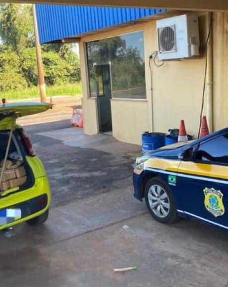 Homem &eacute; flagrado com 404 kg de drogas em carro na BR-267 em MS
