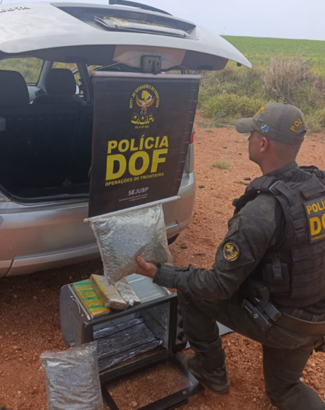 DOF apreende quase quatro quilos de drogas escondidos em forno el&eacute;trico na MS-164
