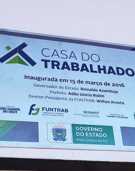 Casa do Trabalhador de S&atilde;o Gabriel do Oeste inicia a semana com 40 vagas de emprego dispon&iacute;veis
