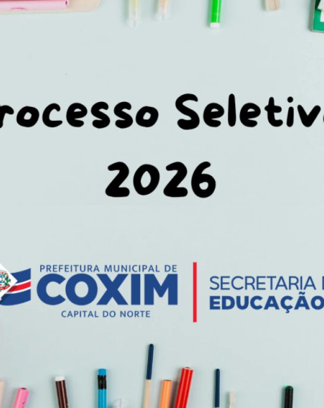 Prefeitura de Coxim abre Processo Seletivo para contrata&ccedil;&atilde;o tempor&aacute;ria de profissionais da Educa&ccedil;&atilde;o
