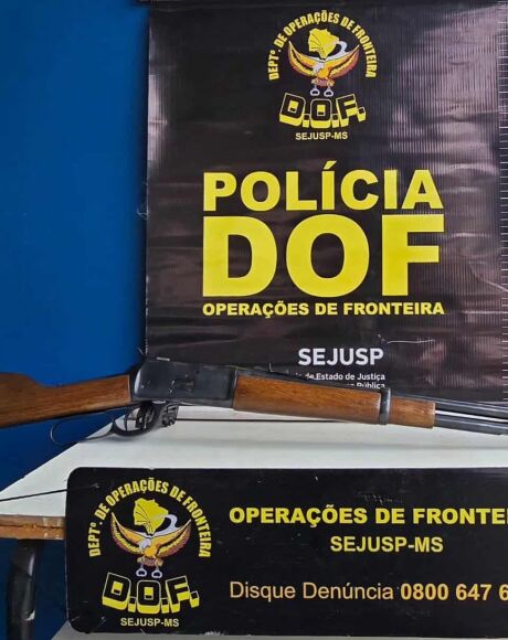DOF prende dois homens por porte ilegal de carabina calibre .38 ap&oacute;s abordagem a carro e caminh&atilde;o
