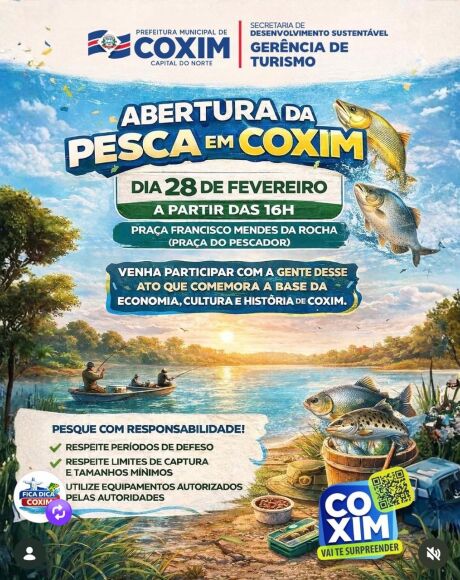 Coxim celebra reabertura da pesca neste s&aacute;bado com evento na Pra&ccedil;a do Pescador