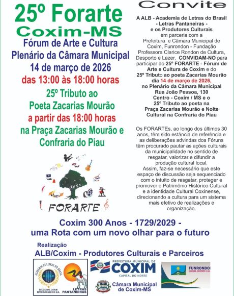 Forarte chega &agrave; 25&ordf; edi&ccedil;&atilde;o e refor&ccedil;a import&acirc;ncia da participa&ccedil;&atilde;o popular na constru&ccedil;&atilde;o da cultura