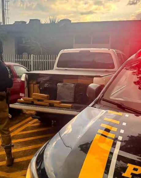 PRF apreende 1,2 tonelada de maconha ap&oacute;s persegui&ccedil;&atilde;o na BR-163 em Dourados
