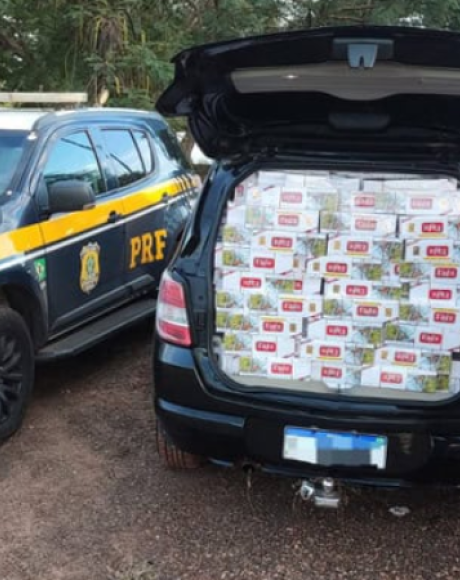 Cigarros contrabandeados s&atilde;o encontrados em ve&iacute;culo abandonado na BR-267
