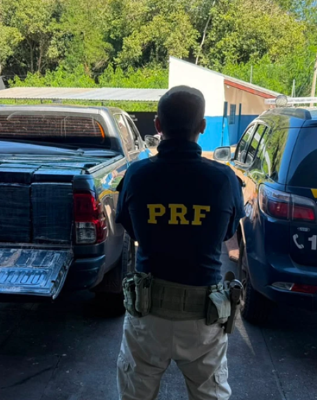 PRF apreende mais de 1,5 tonelada de maconha em caminhonete furtada na BR-267
