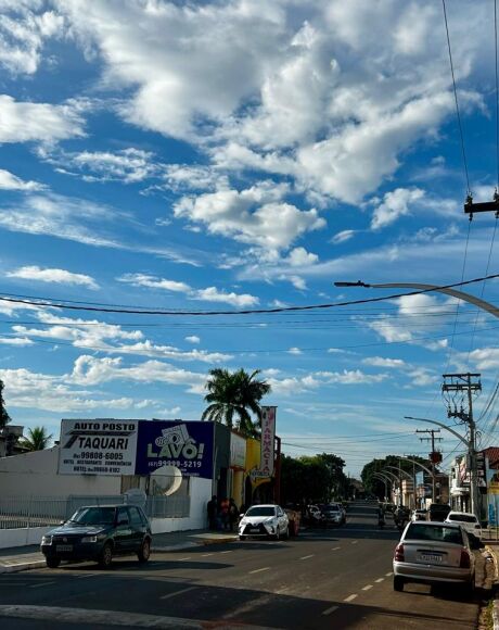 Calor volta com for&ccedil;a em Coxim e prepara cen&aacute;rio para nova virada no tempo nos pr&oacute;ximos dias