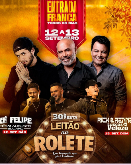 S&atilde;o Gabriel do Oeste anuncia 30&ordf; Festa do Leit&atilde;o no Rolete com entrada gratuita e shows nacionais
