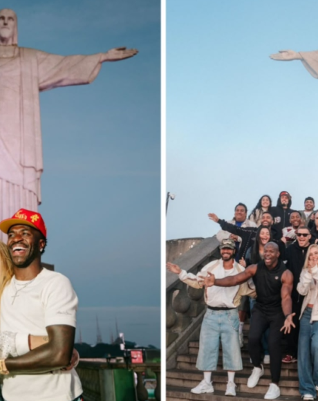 Virginia e Vini Jr. refor&ccedil;am o amor e posam juntos no Cristo Redentor