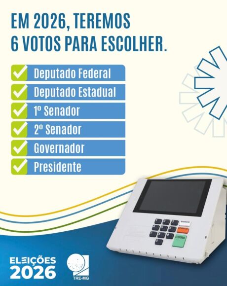 Em 2026, eleitor ter&aacute; seis votos na urna; entenda o que muda e como funciona a vota&ccedil;&atilde;o