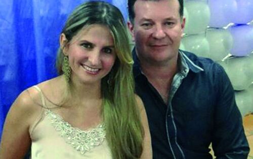 ** Sandra Reche e Marlon. Ela, aniversariando hoje. Parab&eacute;ns!