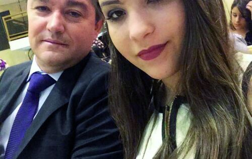 Parab&eacute;ns para Elen Cristina Magro, que hoje comemora seus 15 anos. Na foto, ao lado do pai, o vice-prefeito de Coxim, Edilson Magro. Felicidades!!!