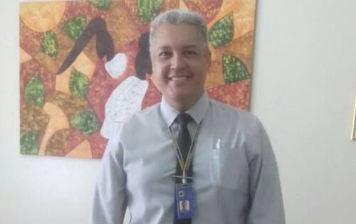 Visitando o Di&aacute;rio do Estado o gerente geral do Banco do Brasil de Coxim, Glaucio Bilhalba de Almeida. Agradecemos a visita e desejamos mais uma vez as boas vindas a esta cidade maravilhosa que &eacute; a nossa querida Coxim!!