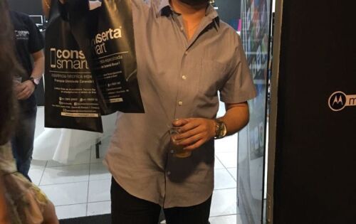 Kae Lima de Oliveira, engenheiro agr&ocirc;nomo e empresariado que foi homenageado pela diretoria da Conserta Smart em Campo Grande.