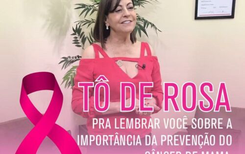 A ex- vereadora e apresentadora de televis&atilde;o Magali Picarelli abra&ccedil;ou a causa e suas a&ccedil;&otilde;es em favor da sa&uacute;de da mulher n&atilde;o cessam nunca.