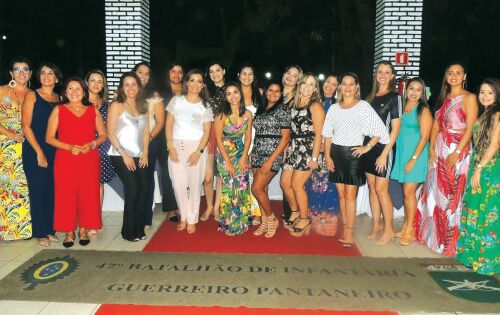 ***Ch&aacute; das aniversariantes do m&ecirc;s de mar&ccedil;o das esposa dos militares do 47&ordm; BI 