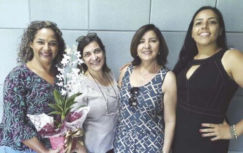 ***A radialista Dalvinha Souza, Dr&ordf; Rosani Sachetin Fontoura, esta colunista e Val&eacute;ria Ferreira de Ara&uacute;jo. 