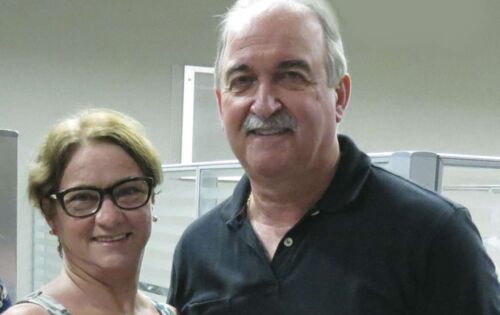 *** Rosa e o pecuarista Durvalino Vieira. Ele recebe hoje os parab&eacute;ns por mais um ano de vida. Felicidades!!