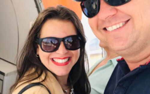 *** Daiene e Fernando Caprara. Ela que celebra amanh&atilde; (10), mais um ano de vida. Parab&eacute;ns!!