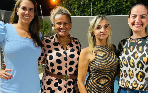 *** Ana Paula Moreno, vereadora Marly Nogueira, a anfitri&atilde; Vera Franco e vereadora Adriana Nabhan