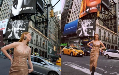 ***Marina Ruy Barbosa est&aacute; mais internacional que nunca! A modelo estrela uma campanha da Schutz que est&aacute; estampada em uma das avenidas mais famosas do mundo, a Times Square, em Nova Iorque. A atriz e empreendedora compartilhou a felicidade de ter alcan&ccedil;ado tamanho destaque em um dos locais mais prestigiados existentes, quando se fala em campanhas publicit&aacute;rias. Marina posou na frente dos tel&otilde;es com um sorriso estampado no rosto (veja as imagens na galeria acima). Agora, ela marca presen&ccedil;a no Toronto International Film Festival, no Canad&aacute;. (Metrop&oacute;les) foto: Divulga&ccedil;&atilde;o