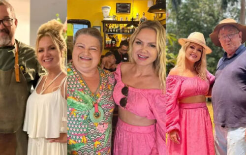 ***O telefone do restaurante tocou e, do outro lado, estava a equipe da apresentadora do SBT, Eliana Michaelichen, dizendo que ela tinha a noite livre e jantaria no local. Hospedada em Bonito para grava&ccedil;&otilde;es, ao lado da fiel assistente de palco, a &ldquo;Narcisa&rdquo;, todos saborearam uma comida t&iacute;pica sul-mato-grossense, na noite de segunda-feira (26). O card&aacute;pio, do Marru&aacute; Hotel, incluiu uma entrada de salada de folhas cultivadas na regi&atilde;o, com o prato principal de piraputangas sem espinhos, recheadas com farofa de panco e pimenta de cheiro, al&eacute;m de pur&ecirc; de cenoura defumada. J&aacute; a sobremesa foi um creme brul&eacute;e de crual de milho. &ldquo;Eles tinham a noite livre ontem e foi muito legal que nos escolheram para fazer a refei&ccedil;&atilde;o. Foi uma surpresa mesmo e fizemos o card&aacute;pio de menu da experi&ecirc;ncia, com produtos regionais. O peixe &eacute; assado na lenha de angico, com produtos regionais e acompanhado da cerveja e flocos de mel, da cervejaria Prosa. Tudo foi mandando pouco antes. Eles aprovaram e vieram aqui. Acredito que gostaram porque o prato de todos ficou vazio. N&atilde;o sobrou pra nada e isso &eacute; um bom sinal&rdquo;, comentou o chef de cozinha Sylvio Trujillo. (MidiaMax) foto:Montagem/Jornal Midiamax