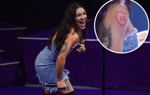 ***Vitor Kley gravou na noite deste domingo, 23 de abril, o show &ldquo;A Bolha Ao Vivo em S&atilde;o Paulo&rdquo;. Ele recebeu diversos artistas no palco, mas a passagem de Priscilla Alc&acirc;ntara chamou aten&ccedil;&atilde;o. Ela entrou no palco ostentando uma tatuagem com as iniciais do artista no bra&ccedil;o. &ldquo;VK&rdquo;aparecia no meio de um cora&ccedil;&atilde;o vermelho. Claro, a gritaria do p&uacute;blico ao ver o desenho foi insana. (ofuxico) foto:Leo Franco/AgNews