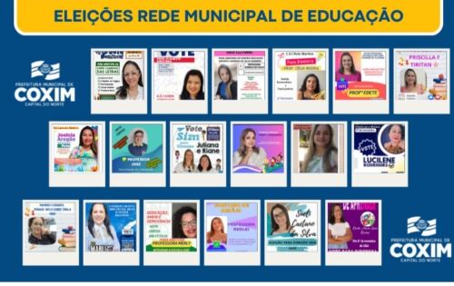 *** Nesta sexta-feira acontece as elei&ccedil;&otilde;es para dire&ccedil;&atilde;o escolar da rede municipal de ensino em Coxim. Alunos com idade a partir dos 12 anos, pais, professores e funcion&aacute;rios da unidade de ensino ter&atilde;o a oportunidade de escolher os novos diretores e vice dos Centros de Educa&ccedil;&atilde;o infantil e escolas. O hor&aacute;rio ser&aacute; das 7h &agrave;s 17h.