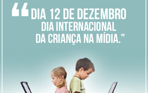 **** 12 de Dezembro: Dia Internacional da Crian&ccedil;a na M&iacute;dia Esta data foi criada pela UNICEF em parceria com o Conselho Internacional da Academia de Televis&atilde;o, Artes e Ci&ecirc;ncias. Os meios de comunica&ccedil;&atilde;o est&atilde;o presentes em diversos momentos na forma&ccedil;&atilde;o de crian&ccedil;as. Por isso, &eacute; importante que o conte&uacute;do direcionado a elas seja educativo, interessante e completo, e tamb&eacute;m, que conte com a participa&ccedil;&atilde;o de crian&ccedil;as para que elas tenham sua voz ouvida. &Eacute; para incentivar a produ&ccedil;&atilde;o de tais conte&uacute;dos que a UNICEF instituiu o Dia Internacional da Crian&ccedil;a na M&iacute;dia. A data deve ser pensada n&atilde;o apenas por canais e produtoras de televis&atilde;o e r&aacute;dio, mas tamb&eacute;m por todos aqueles que desenvolvem conte&uacute;do destinado &agrave;s crian&ccedil;as, assim como professores, pais e todos aqueles que buscam uma m&iacute;dia mais inclusiva e educativa. O Dia Internacional da Crian&ccedil;a na M&iacute;dia foi criado para chamar a aten&ccedil;&atilde;o da m&iacute;dia e da sociedade para as necessidades das crian&ccedil;as e dos adolescentes. Tem o objetivo de abrir espa&ccedil;o nos meios de comunica&ccedil;&atilde;o para a voz infantil.